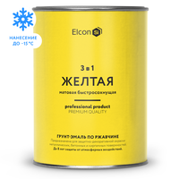 Грунт-эмаль Elcon по ржавчине 3 в 1 0.8 кг (желтый)