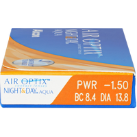 Контактные линзы Alcon Air Optix Night & Day Aqua -1.25 дптр 8.6 мм