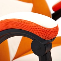 Кресло TetChair Arena (флок, молочный/оранжевый)