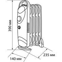 Масляный радиатор TDM Electric Мини-5 SQ2501-0907