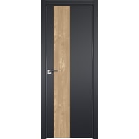 Межкомнатная дверь ProfilDoors 5E 70x200 (черный матовый/вставка каштан натуральный)