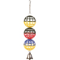 Игрушка Trixie 3 шарика с колокольчиком 5251 (цвета в ассортименте)
