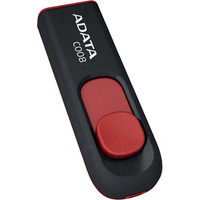 USB Flash ADATA C008 Black+Red 16 Гб (AC008-16G-RKD)
