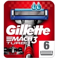 Сменные кассеты для бритья Gillette Mach3 Turbo (6 шт)