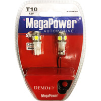Светодиодная лампа MegaPower T10W 5 SMD 6000K 2шт