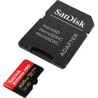 Карта памяти SanDisk Extreme PRO SDSQXCZ-400G-GN6MA microSDXC 400GB (с адаптером)