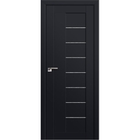 Межкомнатная дверь ProfilDoors 17U L 90x200 (черный матовый/мателюкс дождь белый)