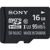 Карта памяти Sony microSDHC (Class 10) 16GB + адаптер [SR16UX2AT]