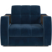 Кресло-кровать Мебель-АРС Барон №3 (велюр, темно-синий Luna 034)
