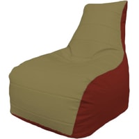 Кресло-мешок Flagman Бумеранг Б1.3-09 (бежевый/красный)