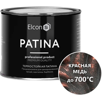 Краска Elcon Patina термостойкая до 700C 0.2 кг (красная медь)