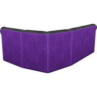 Угловой диван Mebelico Карнелла 60284 (черный/фиолетовый)