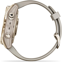 Умные часы Garmin Fenix 7S Sapphire Solar 42 мм (кремово-золотой титан/песочный)