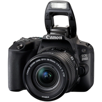Зеркальный фотоаппарат Canon EOS 200D Kit 18-55 IS STM (черный)