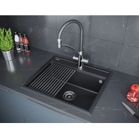 Кухонная мойка Paulmark Stepia 80 PM117551-BLM (черный металлик)