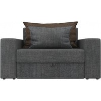 Кресло-кровать Mebelico Мэдисон 14 106131 (рогожка, серый/коричневый/серый)