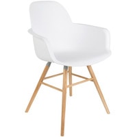Интерьерное кресло Zuiver Albert Kuip (белый/коричневый) в Лиде