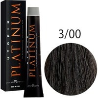 Крем-краска для волос Hipertin Utopik Platinum 3.00 темно-каштановый натуральный 60 мл