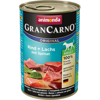 Консервированный корм для собак Animonda GranCarno Original Adult beef + salmon with spinach 0.8 кг