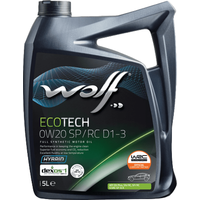 Моторное масло Wolf EcoTech 0W-20 SP/RC D1-3 5л