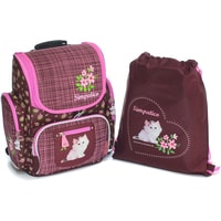 Школьный рюкзак Mike&Mar Simpatico (бордовый/розовый)