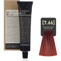 Крем-краска для волос Insight Incolor 7.66 темно-красный блонд