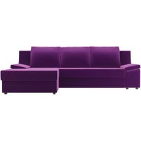Угловой диван Лига диванов Челси 105340 (левый, фиолетовый)