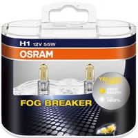 Галогенная лампа Osram H1 Fog Breaker 2шт Duobox