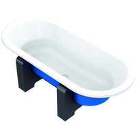 Ванна BLB Duo Comfort Oval Woodline 180x80 (синий металлик)