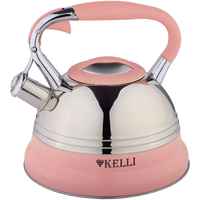 Чайник со свистком KELLI KL-4504 (розовый)