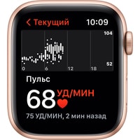 Умные часы Apple Watch SE 44 мм (алюминий золотистый/сияющая звезда) в Пинске