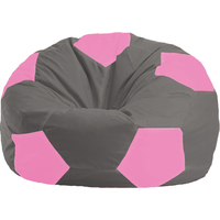Кресло-мешок Flagman Мяч Стандарт М1.1-333 (серый/розовый)