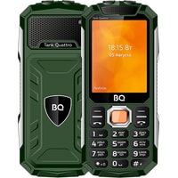 Кнопочный телефон BQ-Mobile BQ-2819 Tank Quattro (зеленый)