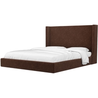 Кровать Mebelico Ларго 160x200 (вельвет люкс, коричневый)