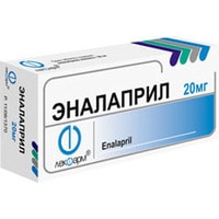 Препарат для лечения заболеваний сердечно-сосудистой системы Лекфарм Эналаприл, 20 мг, 60 табл.