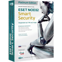Система защиты от интернет-угроз NOD32 Smart Security Platinum Edition (1 ПК, 2 года)