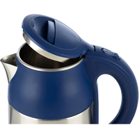 Электрический чайник HomeStar HS-1034 (стальной/синий)