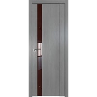 Межкомнатная дверь ProfilDoors 62XN L 70x200 (грувд серый/стекло коричневый лак)