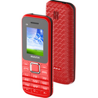 Кнопочный телефон Maxvi C8 Red