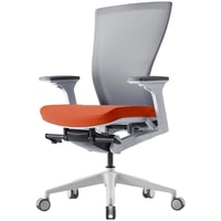 Кресло Bestuhl S10E120M (белая крестовина, серый/оранжевый)