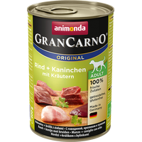 Консервированный корм для собак Animonda GranCarno Original Adult beef + rabbit with herbs 0.8 кг