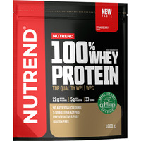 Протеин сывороточный (изолят) Nutrend 100% Whey Protein (1000г, клубника)