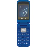 Кнопочный телефон Maxvi E5 (синий)