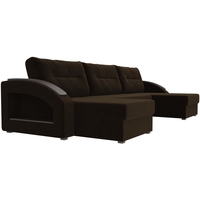 П-образный диван Лига диванов Канзас 101191 (коричневый)