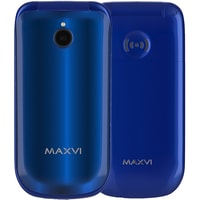 Кнопочный телефон Maxvi E3 Radiance (синий)