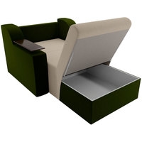 Кресло-кровать Лига диванов Сенатор 100689 80 см (бежевый/зеленый)
