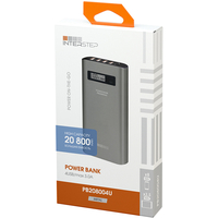 Внешний аккумулятор InterStep PB208004U (серый)