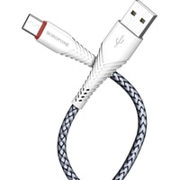Кабель Borofone BX25 USB Type-C (белый/серебристый)
