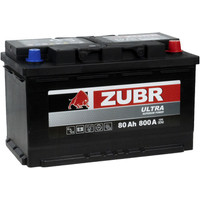 Автомобильный аккумулятор Zubr Ultra R+ Турция (80 А·ч)