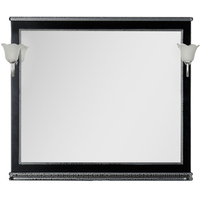  Aquanet Зеркало Валенса 110 (черный краколет/серебро) [180296+182019]